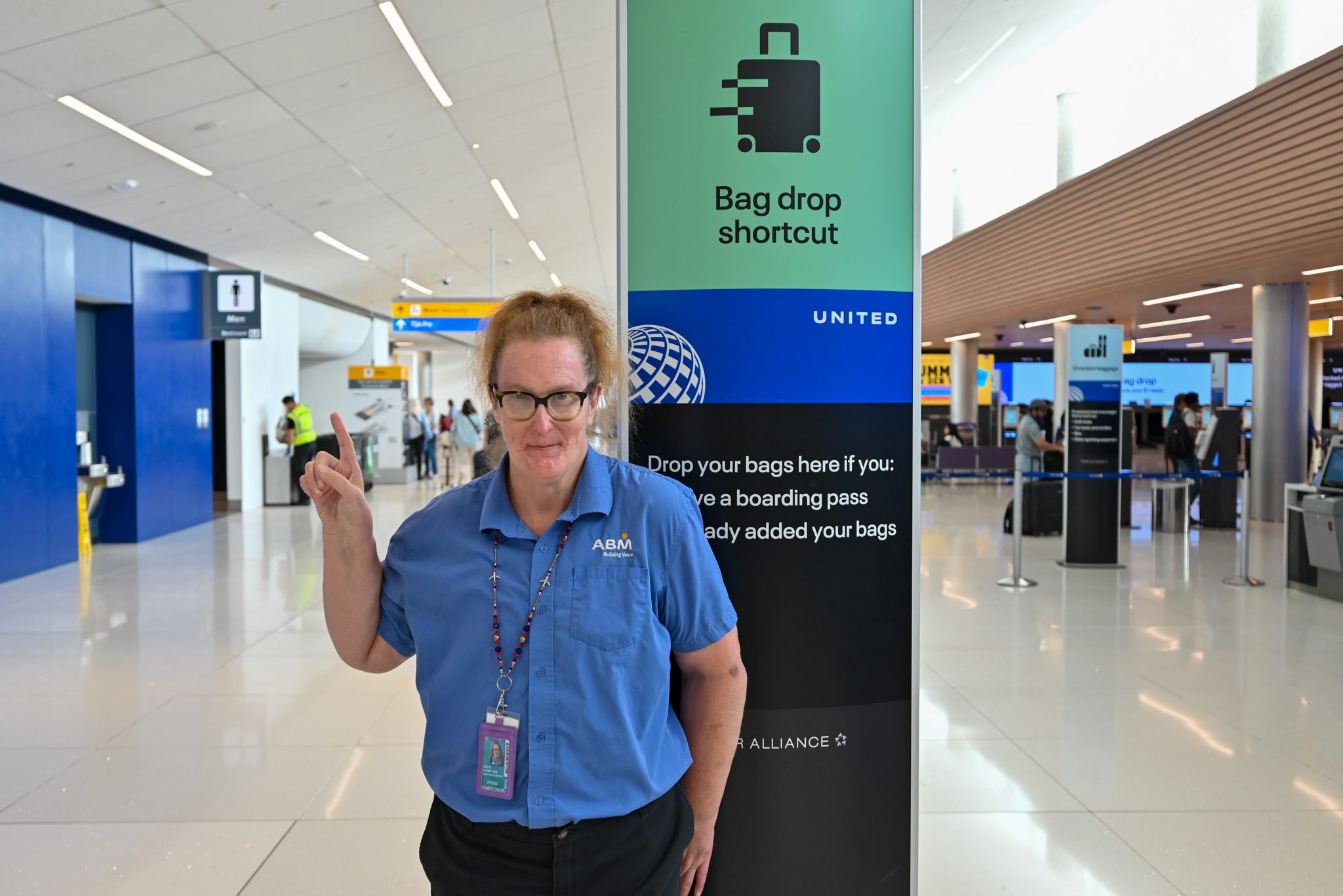 Julie at work at Denver International Airport